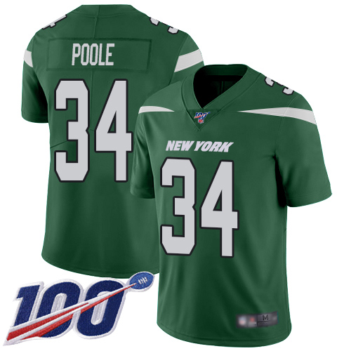 New York Jets Limited Green Men Brian Poole Home Jersey NFL Football #34 100th Season Vapor Untouchable